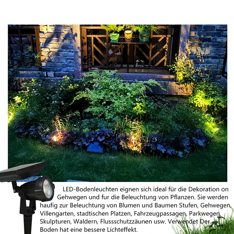 

Solar Plug-in Lamp Garden Landscape Lights Outdoors