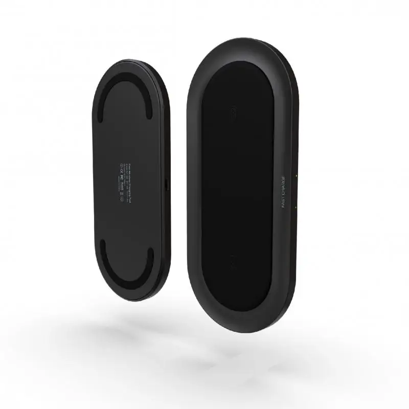 10 Вт быстрая 2в1 двойная Беспроводная зарядная площадка для Airpods Pro Iphone X Xr Xs 11 Max