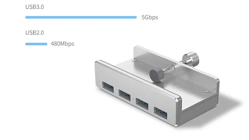 ORICO USB концентратор USB 3,0 концентратор зарядный концентратор Профессиональный зажим дизайн Алюминиевый сплав 4 порта портативный размер туристическая станция для ноутбука
