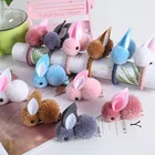 Детская повязка для волос из плюшевый кролик с ушами овечьего фетра, с животными, в виде кролика