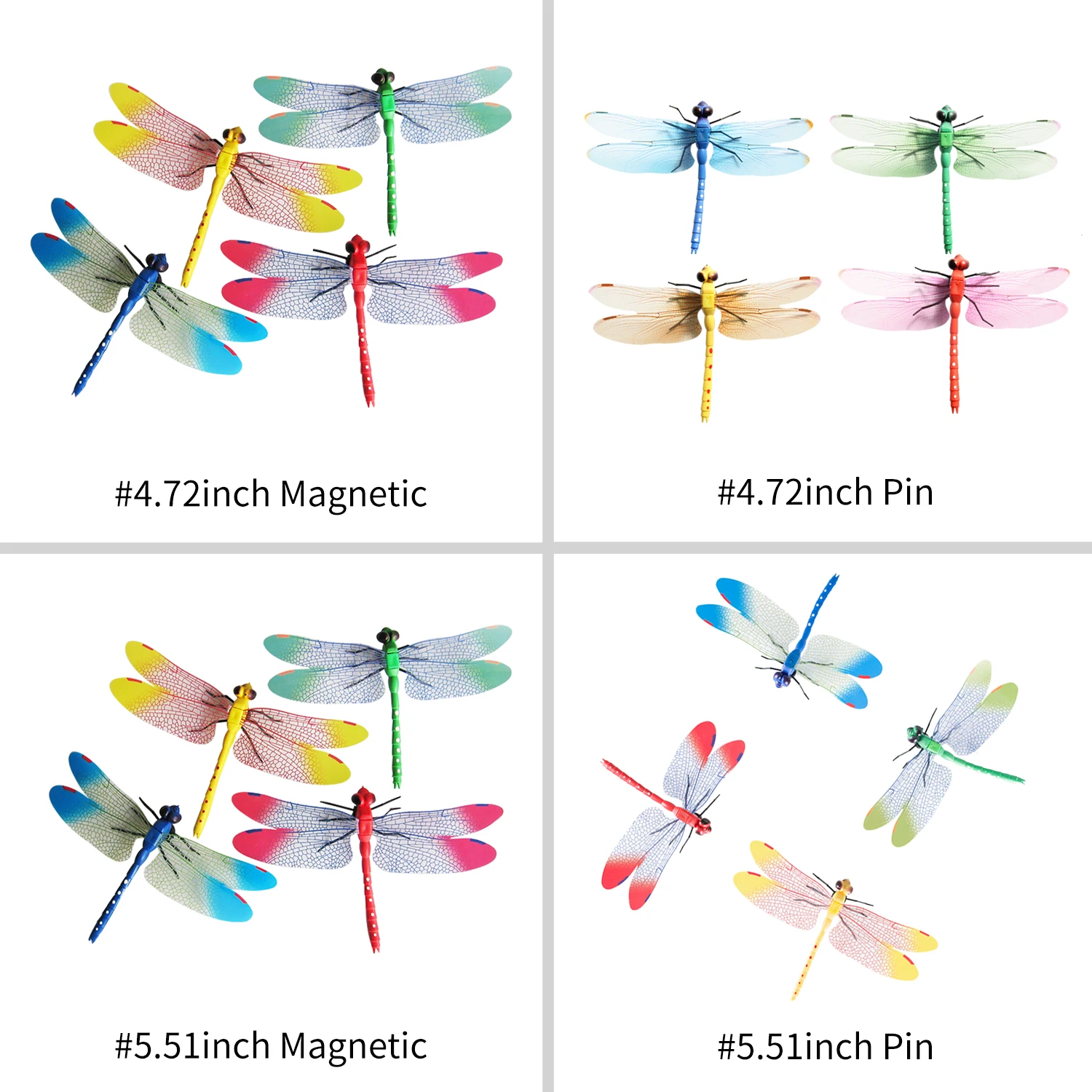 4 шт. наклейки на холодильник ПВХ стрекоза форма наклейка стену Съемная домашняя