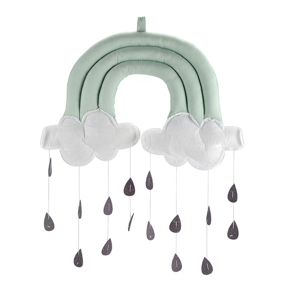 Подвеска для детской кроватки тканевый держатель в виде облака капли дождя