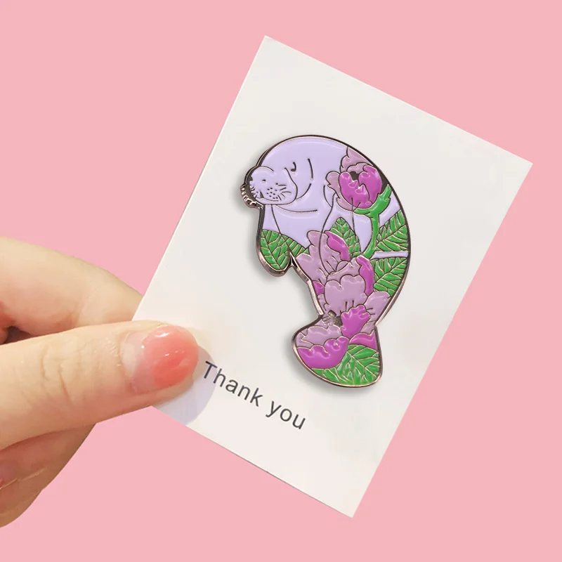 Эмалированная булавка Walrus с изображением русалки значок для Манежа морского