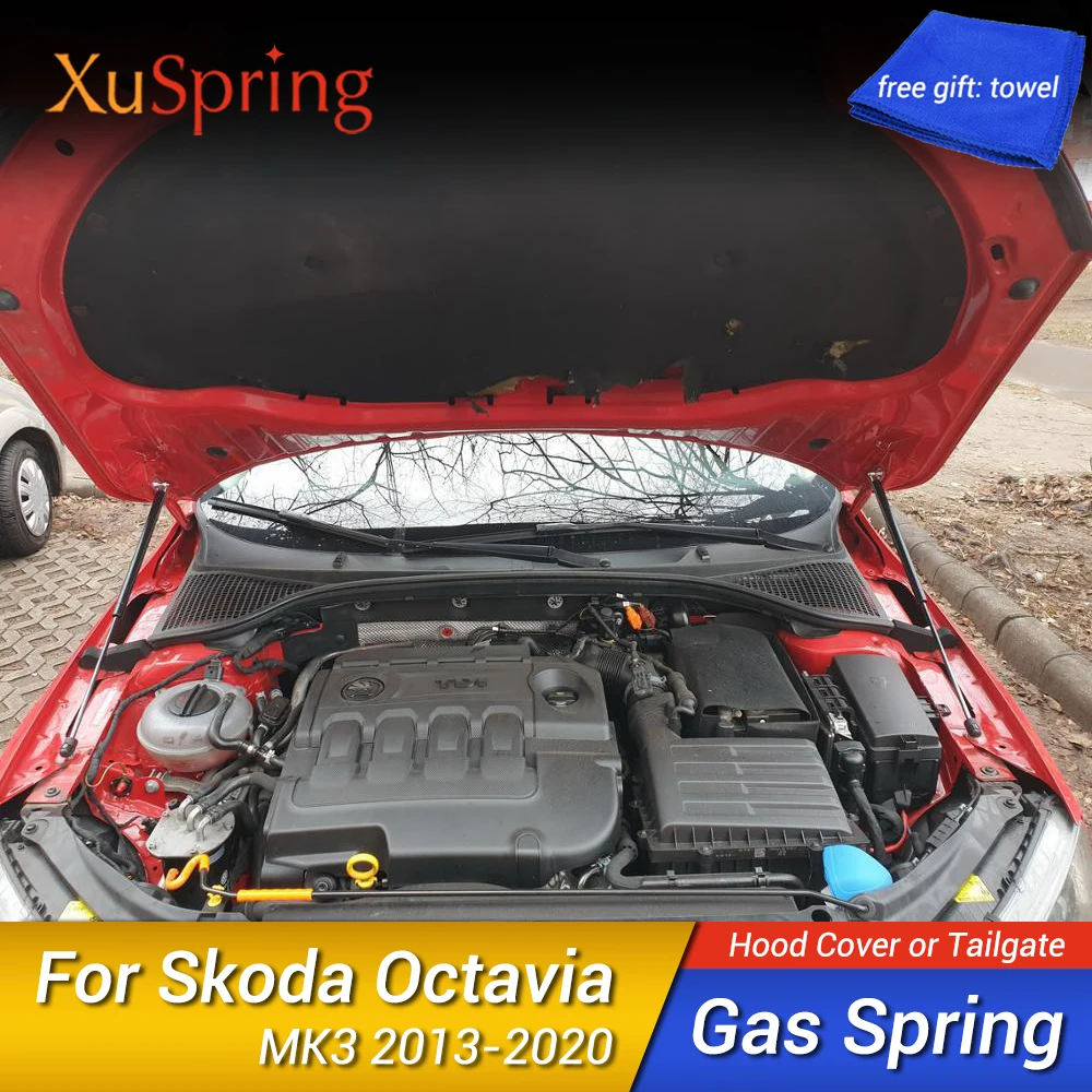 Для Skoda Octavia A7 MK3 2013 2014 2015 2016 2017 2018 2019 2020 2021 стойка автомобильной капота стойки