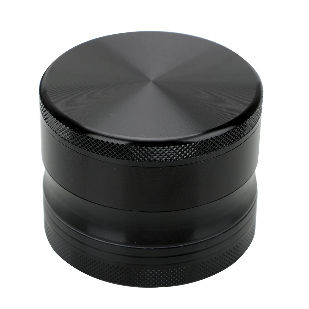 

4 layers Spice Weed Cutter 63mm Smoking Herb Cutter Aluminum Alloy Latest Lightning-Shaped Transparent Tobacco Grinder