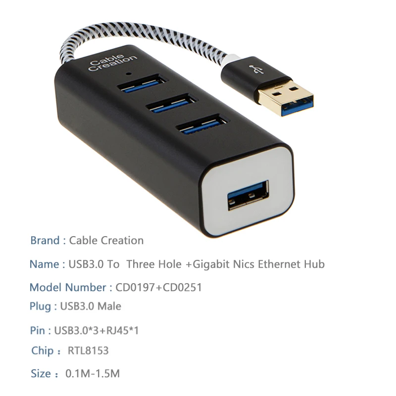 Высокоскоростной 4-портовый концентратор данных USB 3 0 совместимый с MacBook Mac Pro/Mini iMac