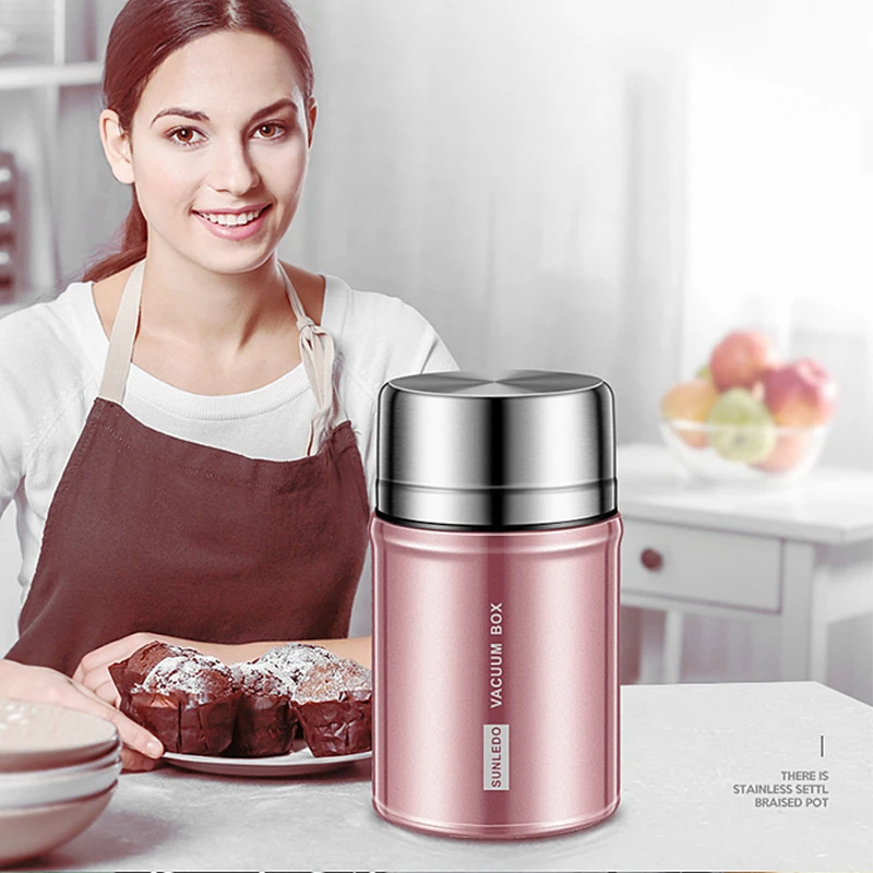 Термосы Из Нержавеющей Стали фляга для еды Вакуумная бутылка завтрака со