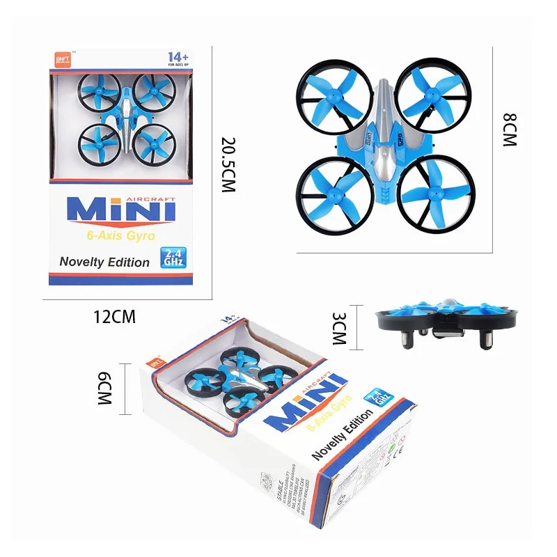 

Mini 2.4G RC Drone Quadcopter Remote Controlled Helicopter Children's Toy Headless Return Mode With One Key