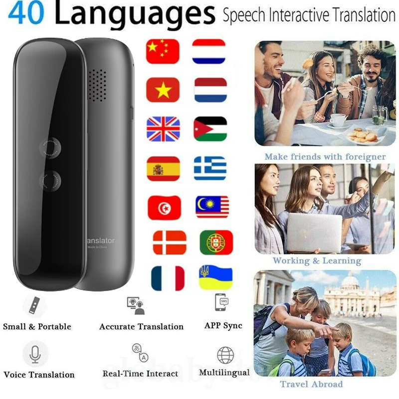 G5 Smart Voice Speech Bluetooth беспроводной переводчик двусторонний в режиме реального