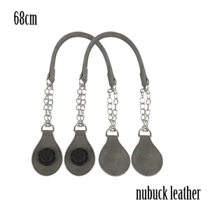 1 пара окрашенных краев, водостойкая ручка-цепочка из нубука и искусственной кожи с отрывным концом, двойная металлическая цепь для O Bag, для EVA Obag