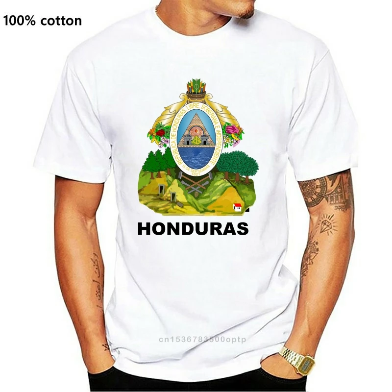 

New Men Short sleeve tshirt Honduras Coat of Arms Unisex T Shirt Women t-shirt