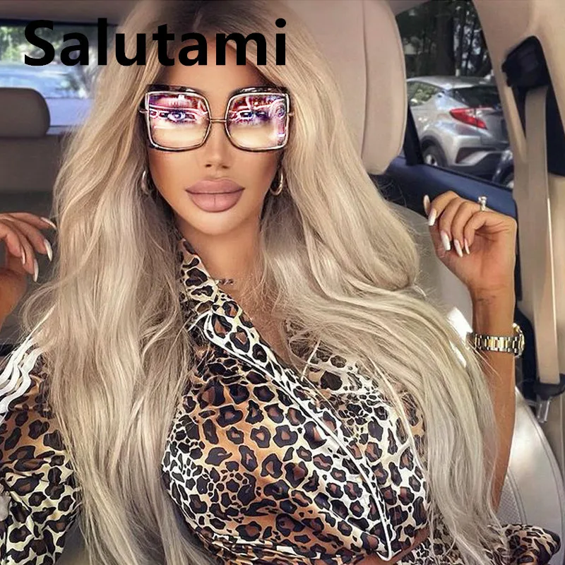 

Женские винтажные очки большого размера с защитой от сисветильник