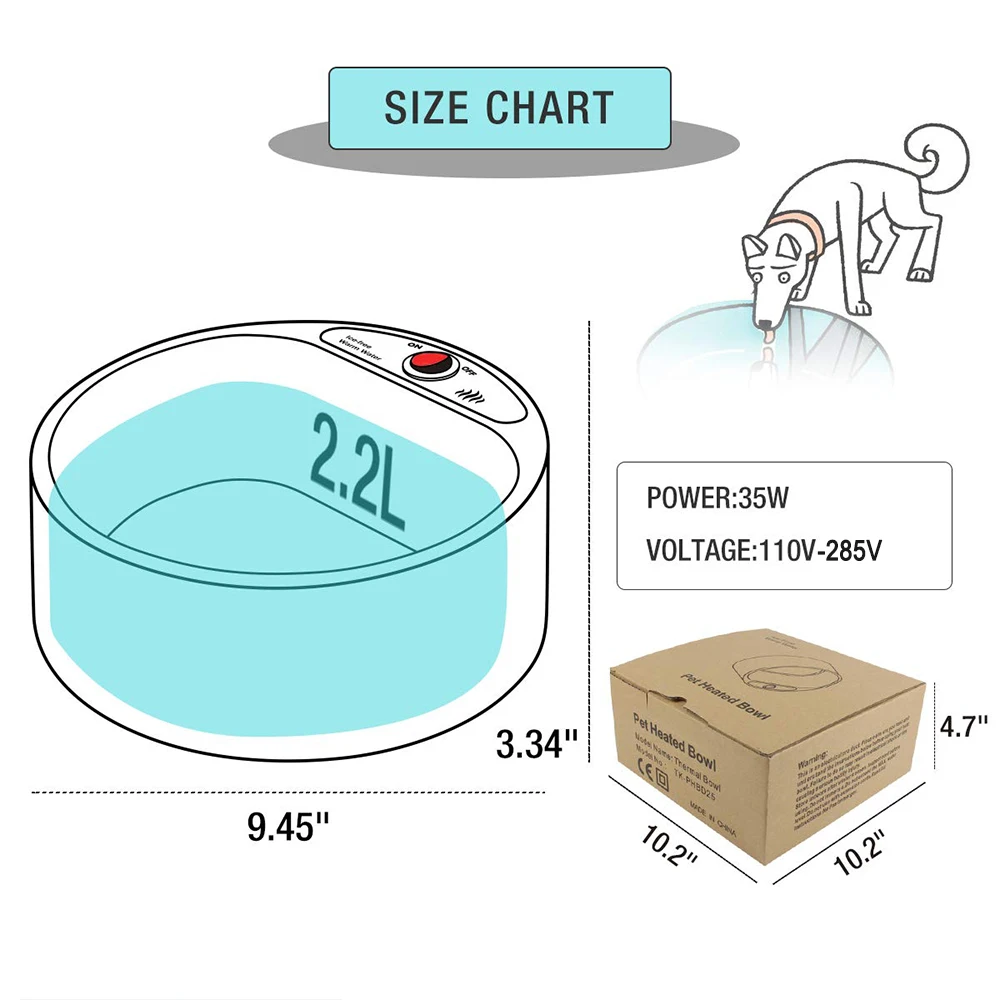 Миска для собак и кошек нагревательный Фидер кормления миска воды домашних