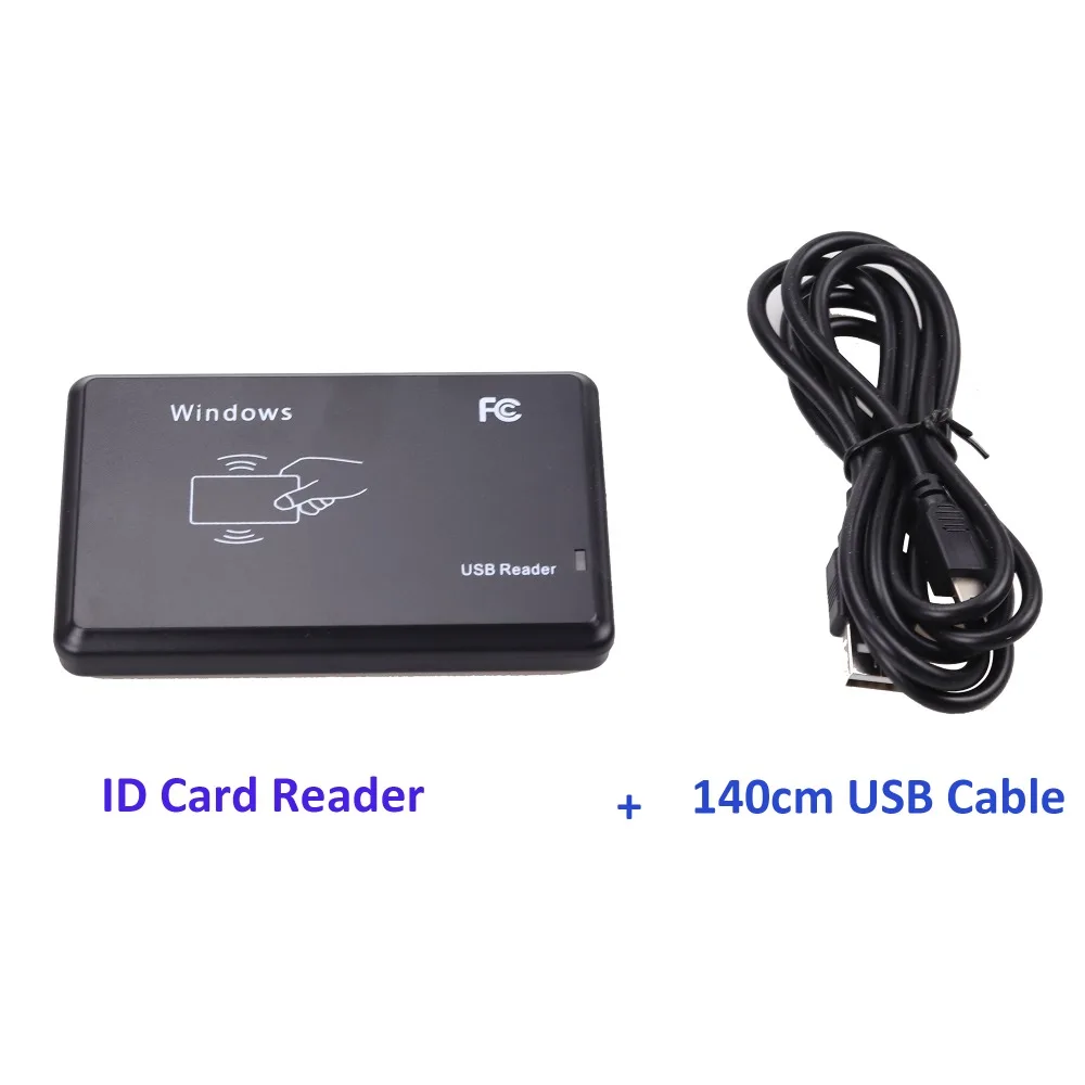 USB порт EM4001 125 кГц RFID ID бесконтактная чувствительность считыватель смарт-карт Поддержка оконной системы