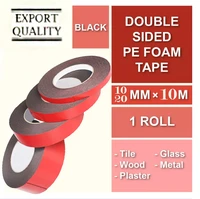 10 m foam double sided self adhesive tape car special sticker two face super strong waterproof black sponge wall light pe home