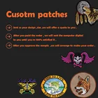 Патчи для вышивания на заказ с железной подложкой на крючке с вашим логотипом, индивидуальный логотип team club school