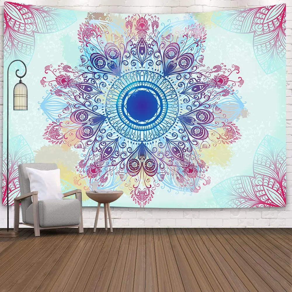 Simсант МАНДАЛА ГОБЕЛЕН в стиле бохо индийский хиппи искусство настенные