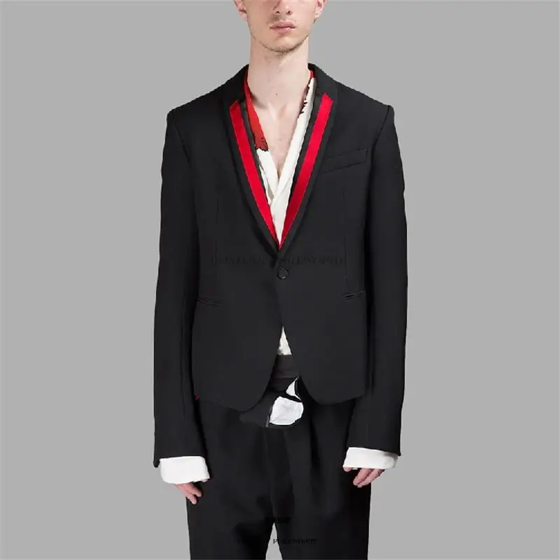 2017 новая одежда для мальчиков модные стилист Подиум улица мозаика красное