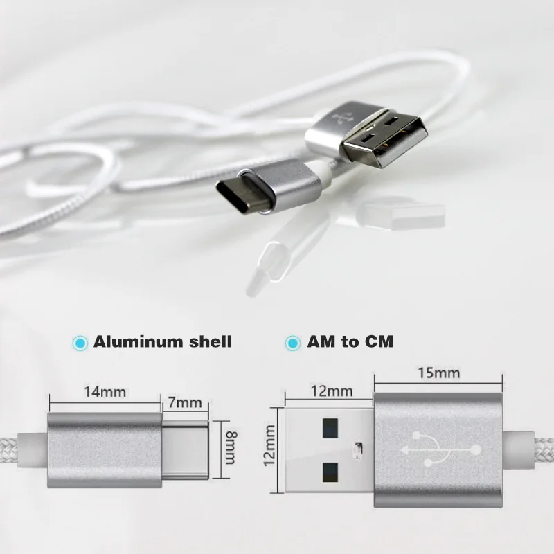 TYPE C к micro USB 1 метр алюминиевый корпус линия передачи данных для сотового телефона