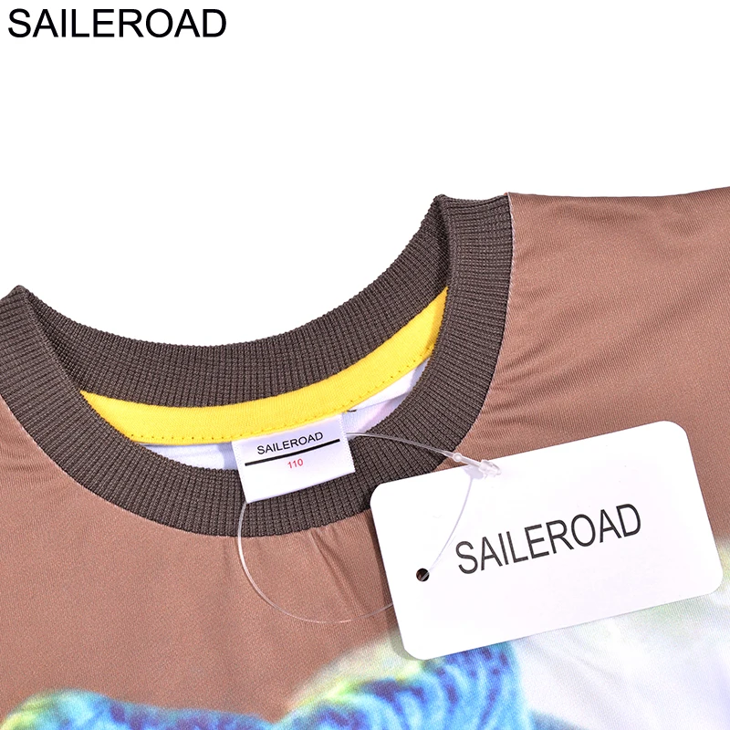 SAILEROAD 2-8Years Summer Boys T Shirt Мультфильм 3D Динозавры Печати Детские Дети Boy's Shorts Одежда Дети Топы Тис Одежда