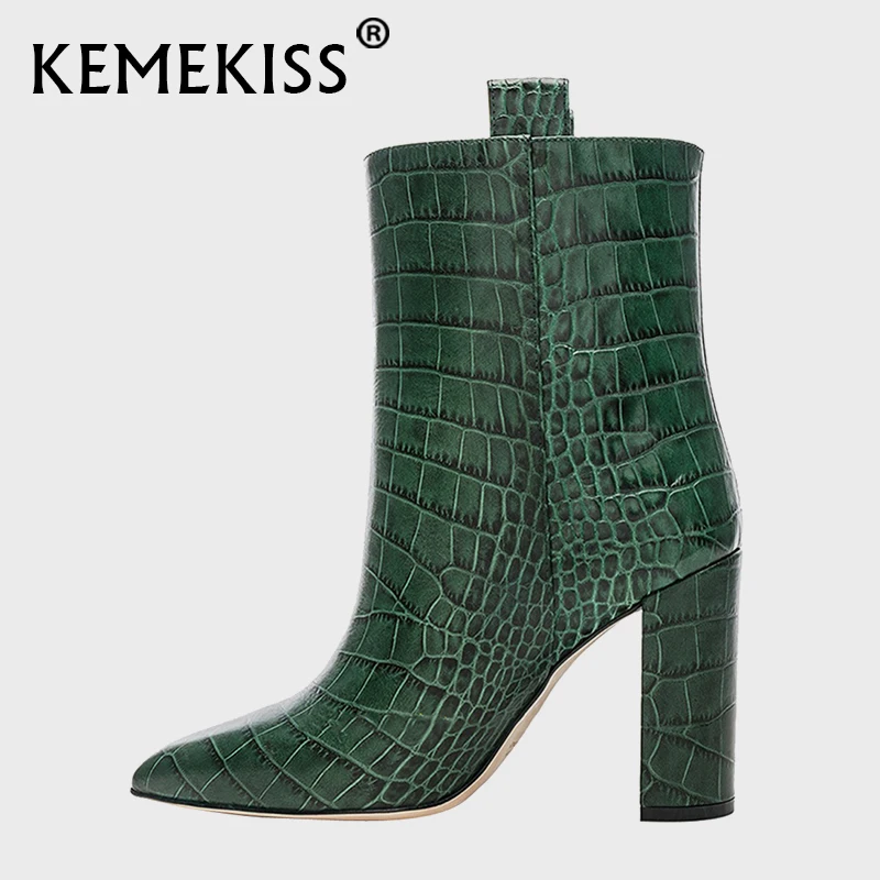 Женские короткие ботинки с острым носком на высоком каблуке Размеры 35 48|Женские