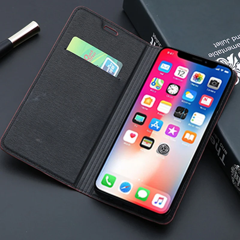 Нескользящий клетчатый чехол для телефона IPhone 6 6s 7 8 Plus X XR Xs Max раскладушка ткань