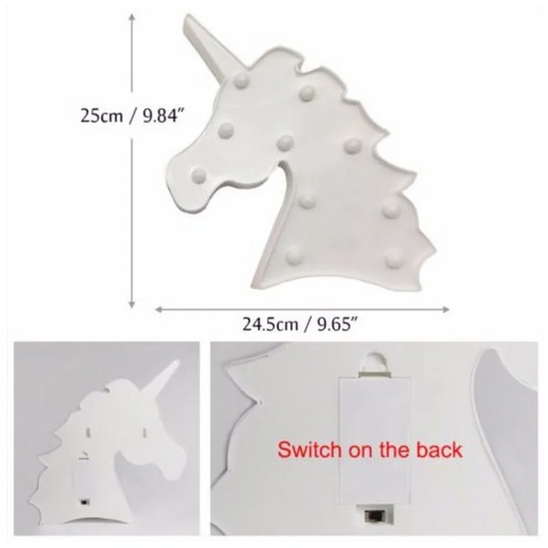 Ночник в виде единорога светодиодная лампа ночник домашний декор для спальни