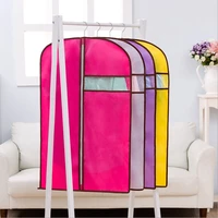 seven colors oxford cloth hanging clothes dust cover non woven suit sleeve storage bag dust cover household storage supplies