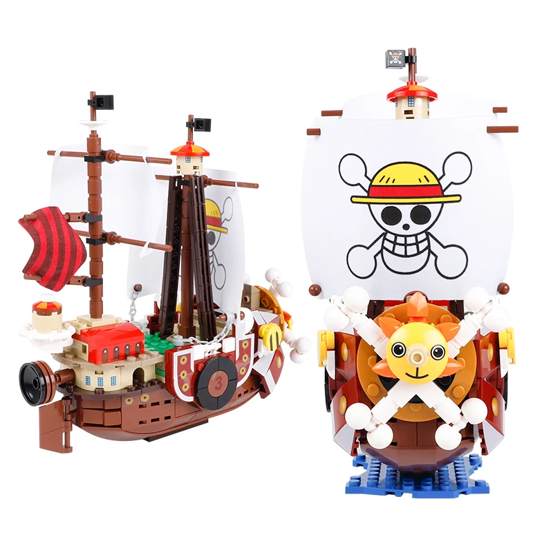

432pcs One Pieces Boats Thousand Sunny Pirate Ships Luffy Blocks Model Techinc Idea Figures Building Bricks Children Toys Gifts