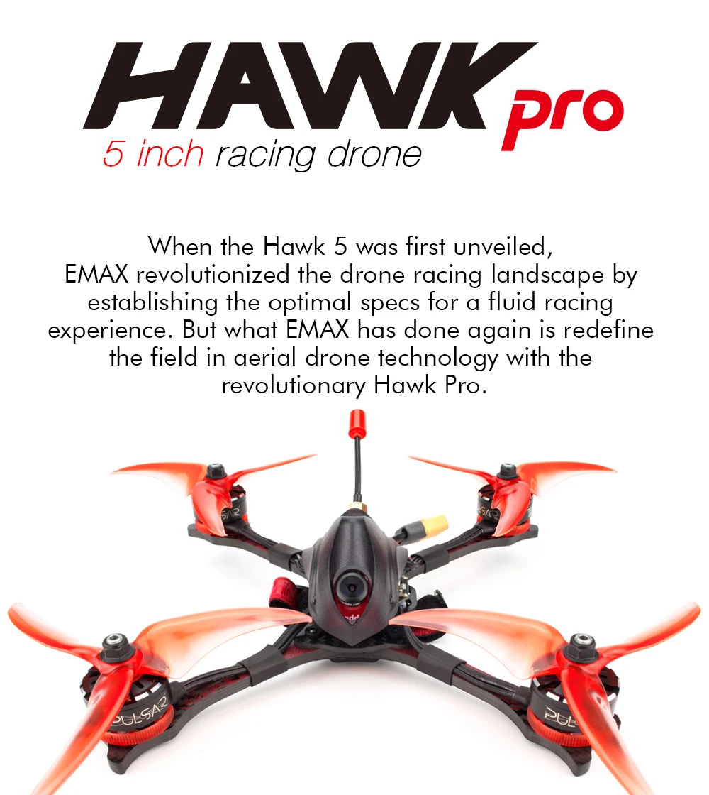 Emax Hawk Pro PNP BNF FPV Дрон комплект 1700kv/2400kv мотор мини Magnum контроллер HDR Fpv камера для RC Самолет с антенной подарок