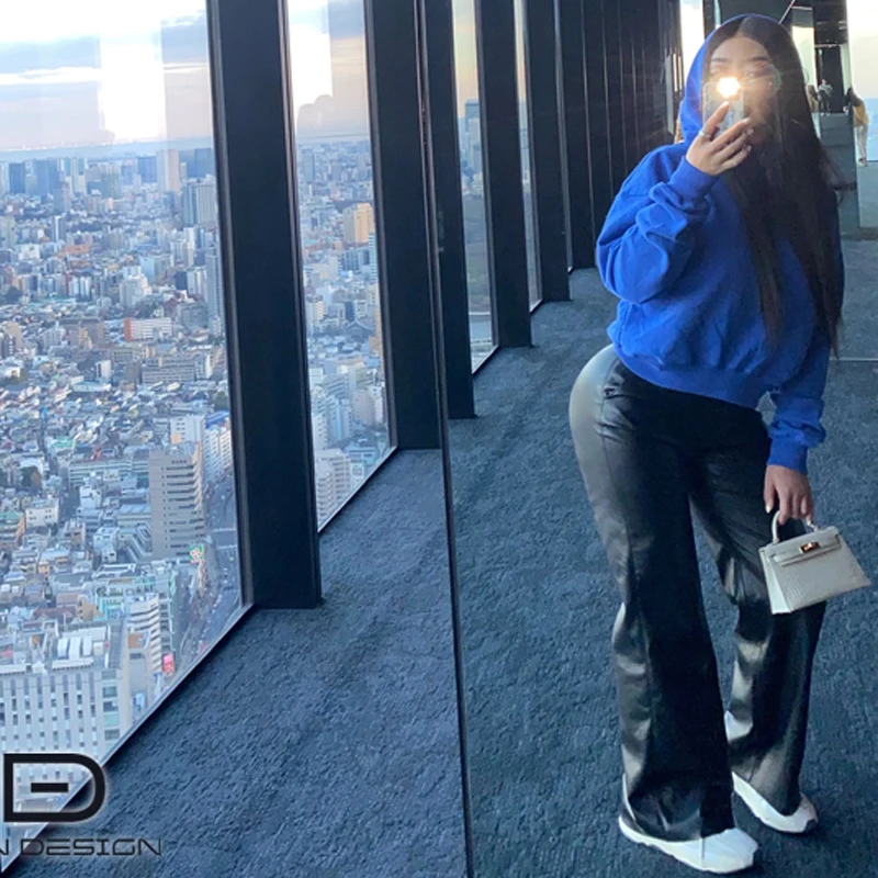 Fashion Harajuku Spring Hoodie Women Loose Korean Style Sweatshirt Autumn Streetwear Solid Color Hoodies Pullovers | Женская одежда