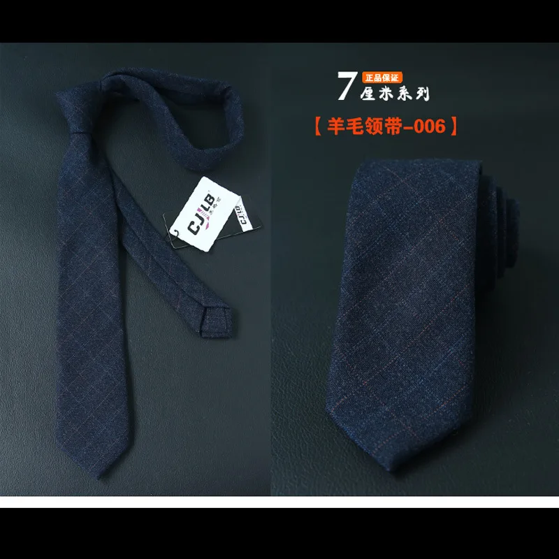 

Classic Wool Ties Handmade Wool Striped Neck Tie for Men Skinny Wedding Neckties Classic Formal Cravat Custom LOGO