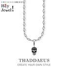 Ожерелье с подвеской в виде черепа для мужчин и женщин, брендовая бижутерия из стерлингового серебра 2020 пробы, хороший подарок из нержавеющей стали, лето 925