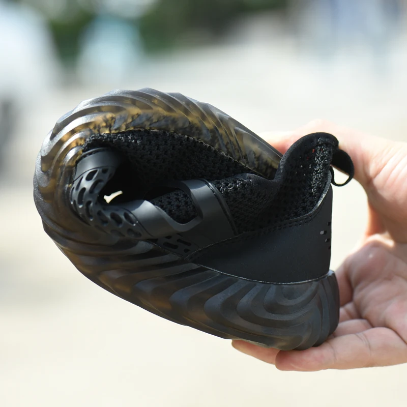 Кроссовки укрепленные для мужчин и женщин дышащие безопасные ботинки со