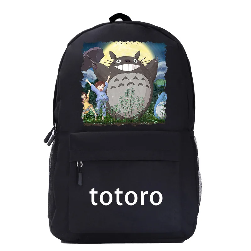 

Anime Totoro Girl School Bagpack USB Charging Large Travel Backpack Canvas School Bags Teenager Anime Bookbag