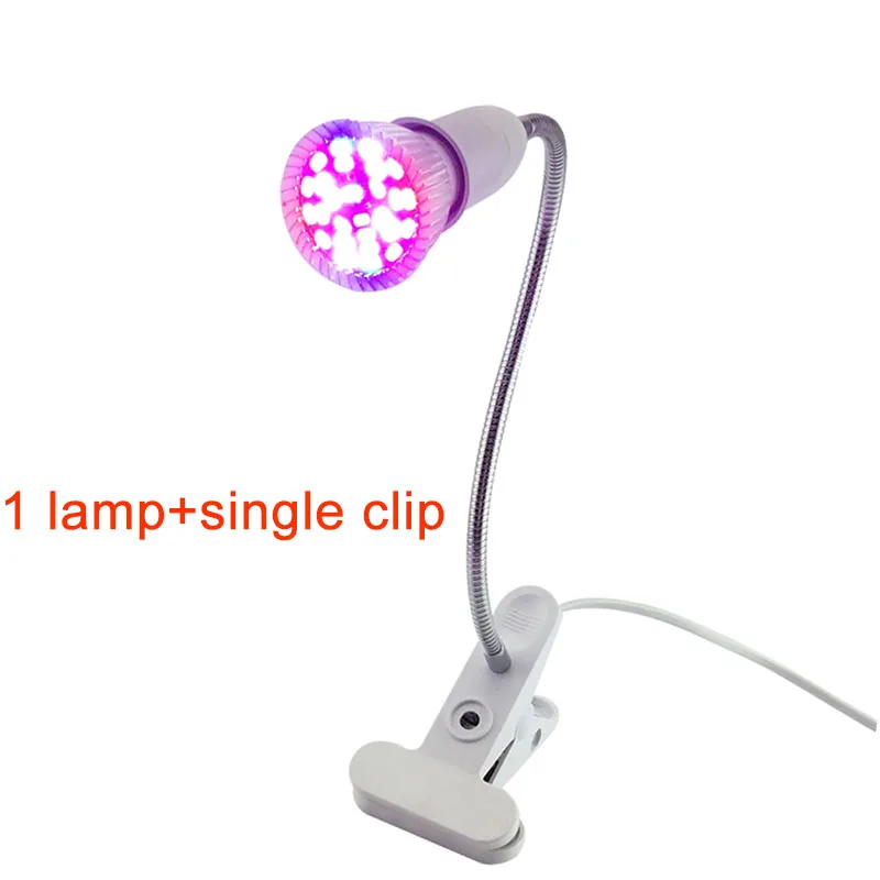 Светодиодная лампа для выращивания растений с 3 головками лампы полного спектра