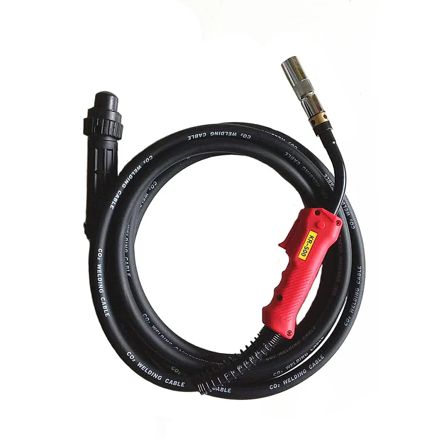Сварочная горелка с утолщённым жаропрочным кабелем, 500 А, 3 м/5 м/8 м, подходит для сварки с газовым покрытием CO2
