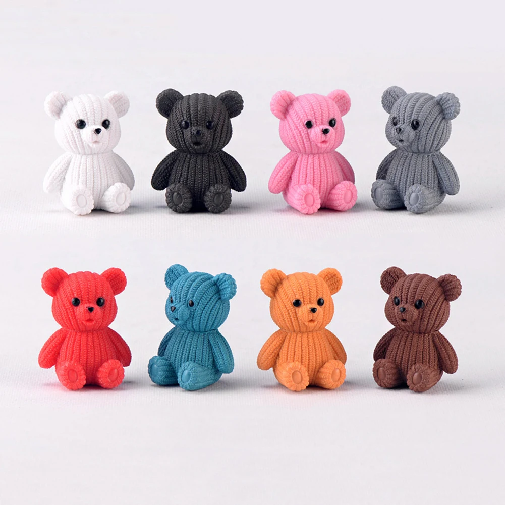 

Lovely Bear Model Toy for Kids Figurine Miniatures Figurines DIY Craft Miniature Fairy Garden Desktop Ornement Home Decor