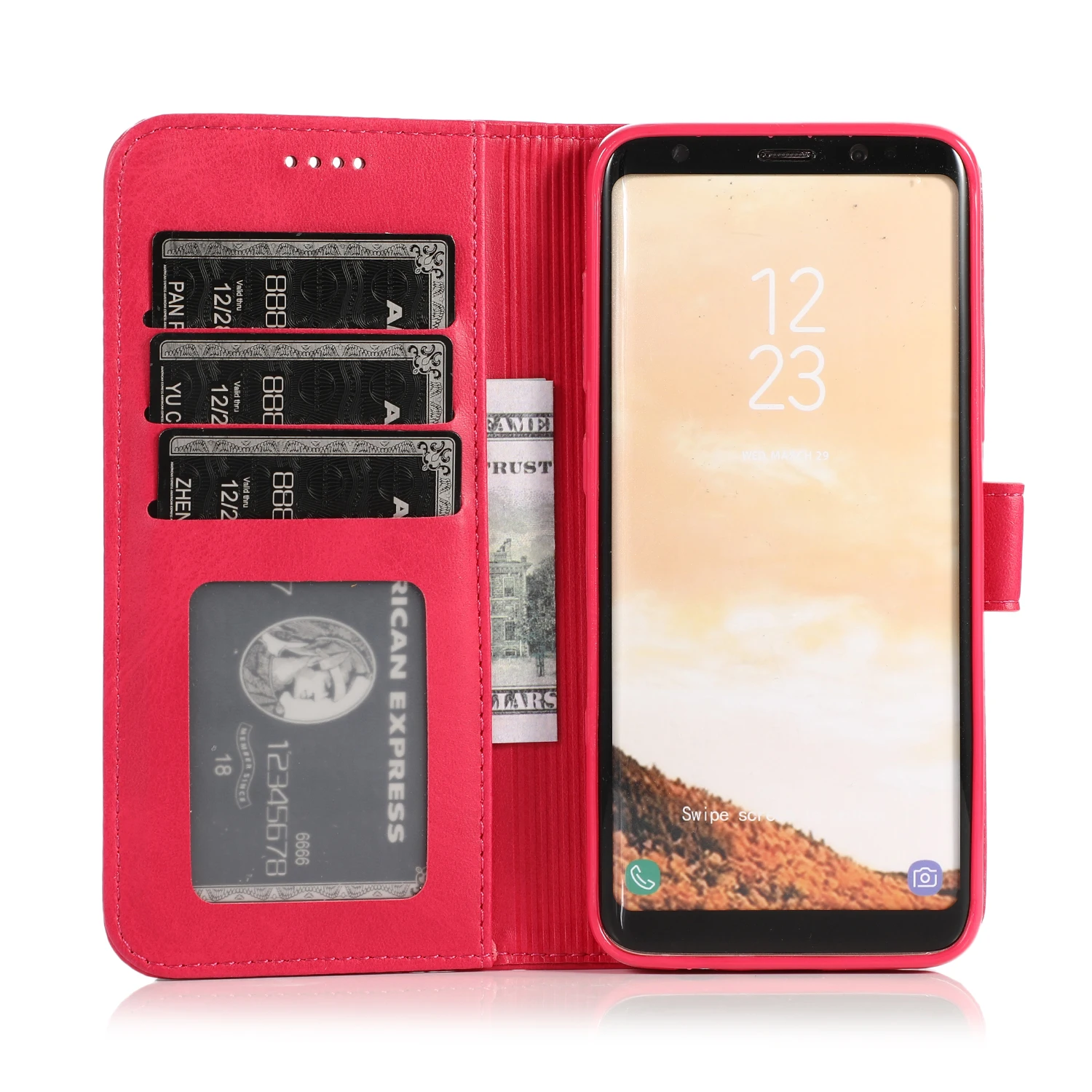 Флип кошелек ТПУ кожа мягкий чехол подходит для samsung Galaxy S10 Plus S10E S10 S9 Plus S9 S8 Plus S8 чехол