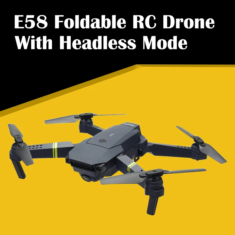 E58 WIFI FPV с широкоугольным HD 720P/1080P камера режим удержания высоты складной рычаг RC