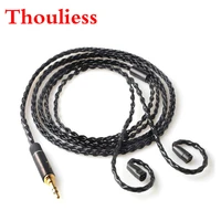 thouliess 3 5mm diy upgrade replacement cable for ie8 ie80 ie800 ie8i silver plated earphone cable