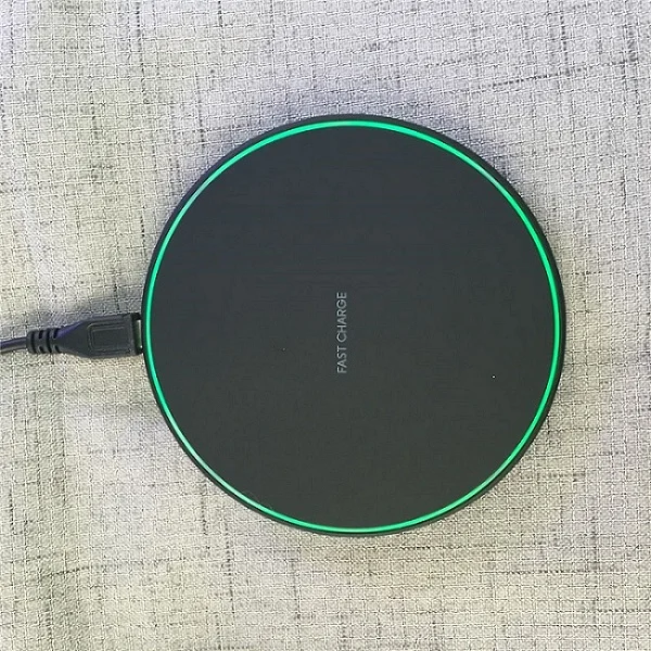 Black slow Charger Быстрая и удобная зарядная Панель Беспроводное зарядное устройство для iPhone X 8 Plus samsung Galaxy Note 8 S9 S8 plus S7 S6 Edge Настольный - Plug Type: Black slow Charger
