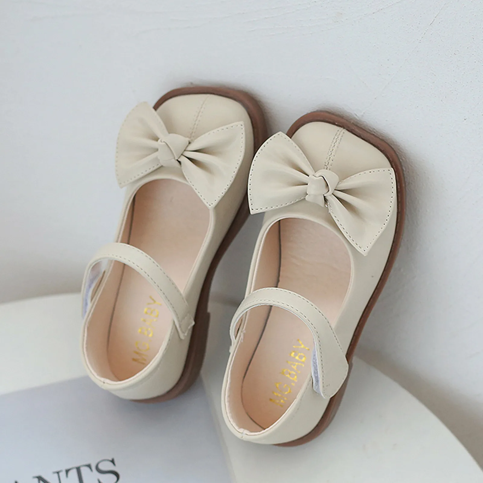 

Cute Baby Shoes Kids Children Girls Bowknot Princess Shoes Stage Soft-soled Non-slip Dance 2021 Factory Wholesale Baby Shoes 202