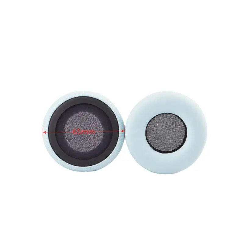 

Replacement Ear Pads Earpads Earmuff Cover Cushion Replacement Cups for Lasmex HB-69 65mm Wireless Headset Headphones