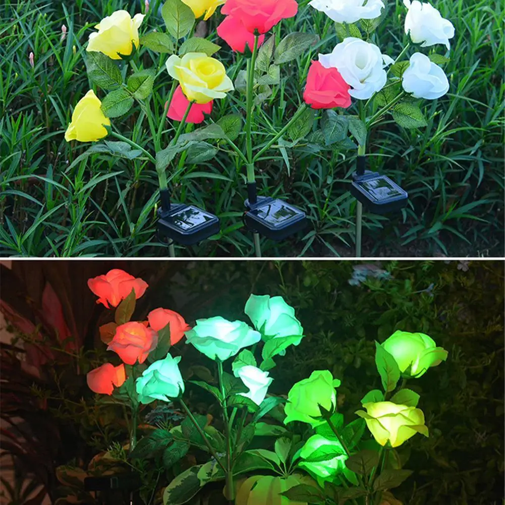 

Фонарь уличный водонепроницаемый с солнечной батареей, 6 светодиодов, для украшения сада, газона, ландшафсветильник