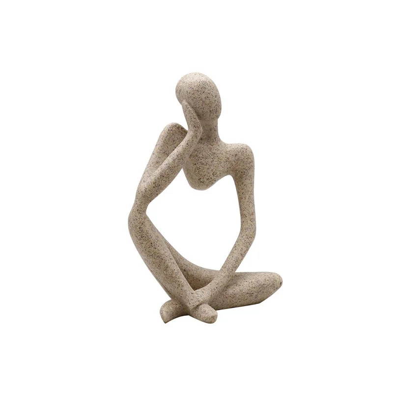 

Скандинавская статуя абстрактного истончика, статуэтка из смолы, украшение для офиса и дома, настольное украшение, ремесла ручной работы, с...