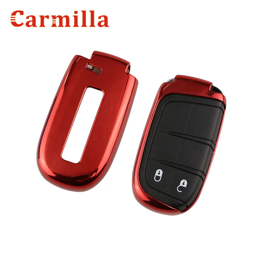 Автомобильный смарт чехол для ключей Fob подходит Dodge Journey Charger Jeep Renegade Compass Grand