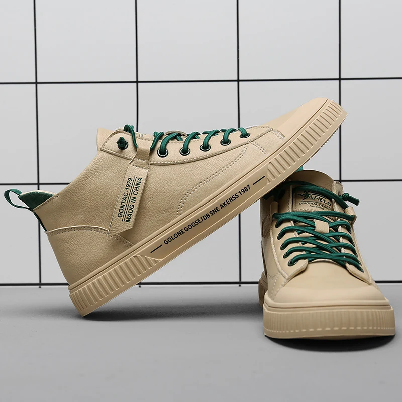 

Men Casual Sneakers Men Shoes Lightweight Men's Leather Mens Boots Casual Summer White Zapatos Hombre Moccasins For Man
