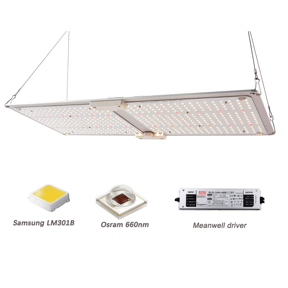 

Светильник Yastar 240 Вт с регулируемой яркостью, s lm301H, полный спектр, комнатные лампы для овощей, цветов, светодиодная лампа для выращивания рас...