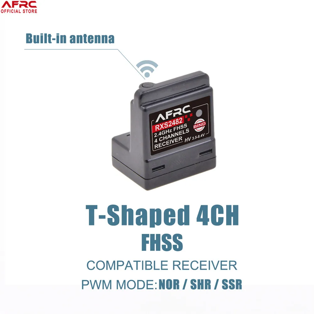 Enlarge AFRC RXS2482 Compatible Receiver Suitable For SANWA M12, M11X, EXZES X, MT-4, GEMINI X, MT-S, MT-4S, M12S, M17 SANWA FH3/FH4T